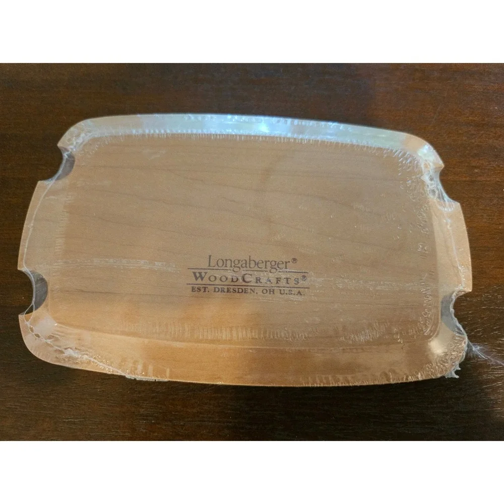 Longaberger Woodcrafts 2002 Treats Lid Warm Brown NEW #50174